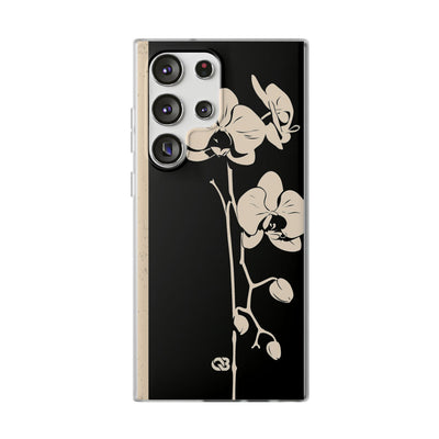 Black Lite Phone Case for Samsung - Obsidian Bone Orchid