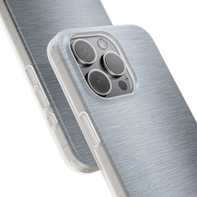 Silver Lite Phone Case for iPhone - Satin Chrome Grain