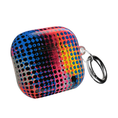 Chromatic Halftone Grid · Hard Case for AirPods & AirPods Pro · Blue