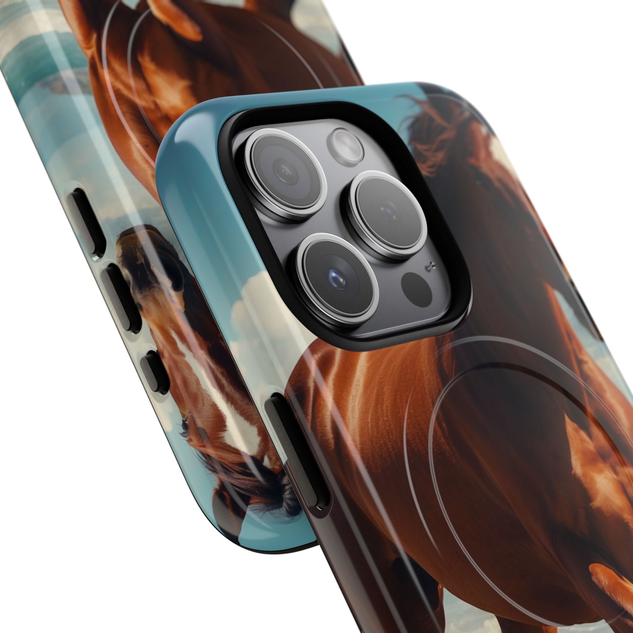 Blazing Horse iPhone 15 Pro Cover - Tough+