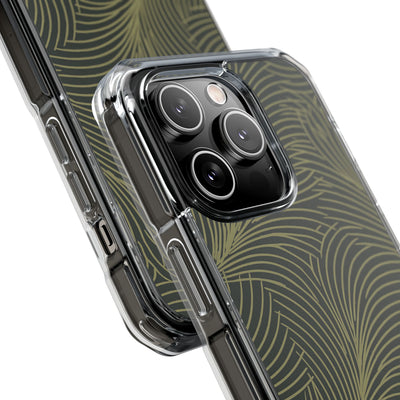 Green Impact MagSafe Phone Case for iPhone - Dark Olive Plume