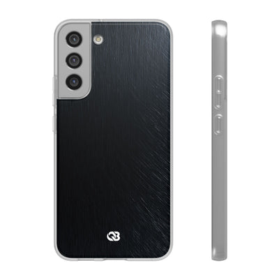 Black Lite Phone Case for Samsung - Midnight Brushed Grain