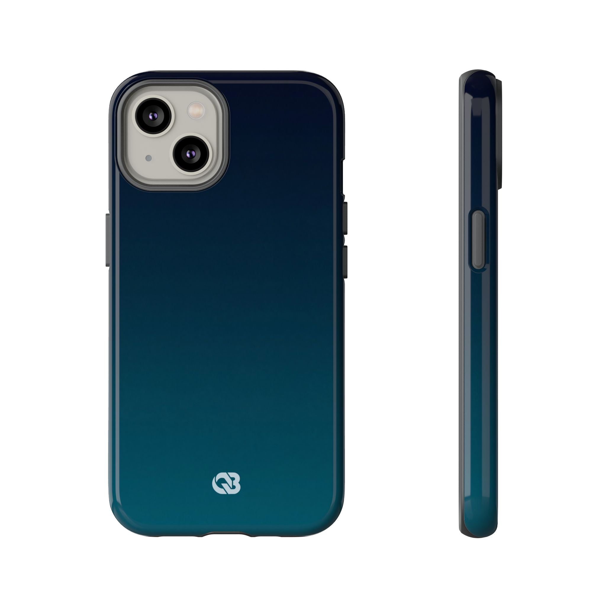 Teal Tough Phone Case for iPhone - Abyss Teal Haze