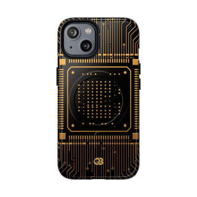 Gold Tough 2.0 Magsafe Phone Case for iPhone - Cyber Gold Processor