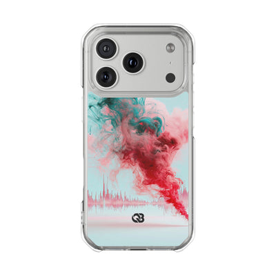 Sonic Bloom · Clear Impact Magnetic Phone Case for iPhone · Red