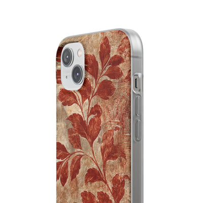 Terracotta Botanical Fresco · Lite Phone Case for iPhone ·  Red