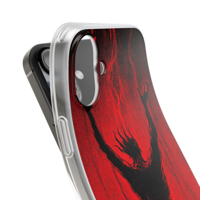 Crimson Shadow Ascent · Soft Custodia per iPhone