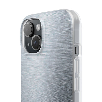 Silver Lite Phone Case for iPhone - Satin Chrome Grain