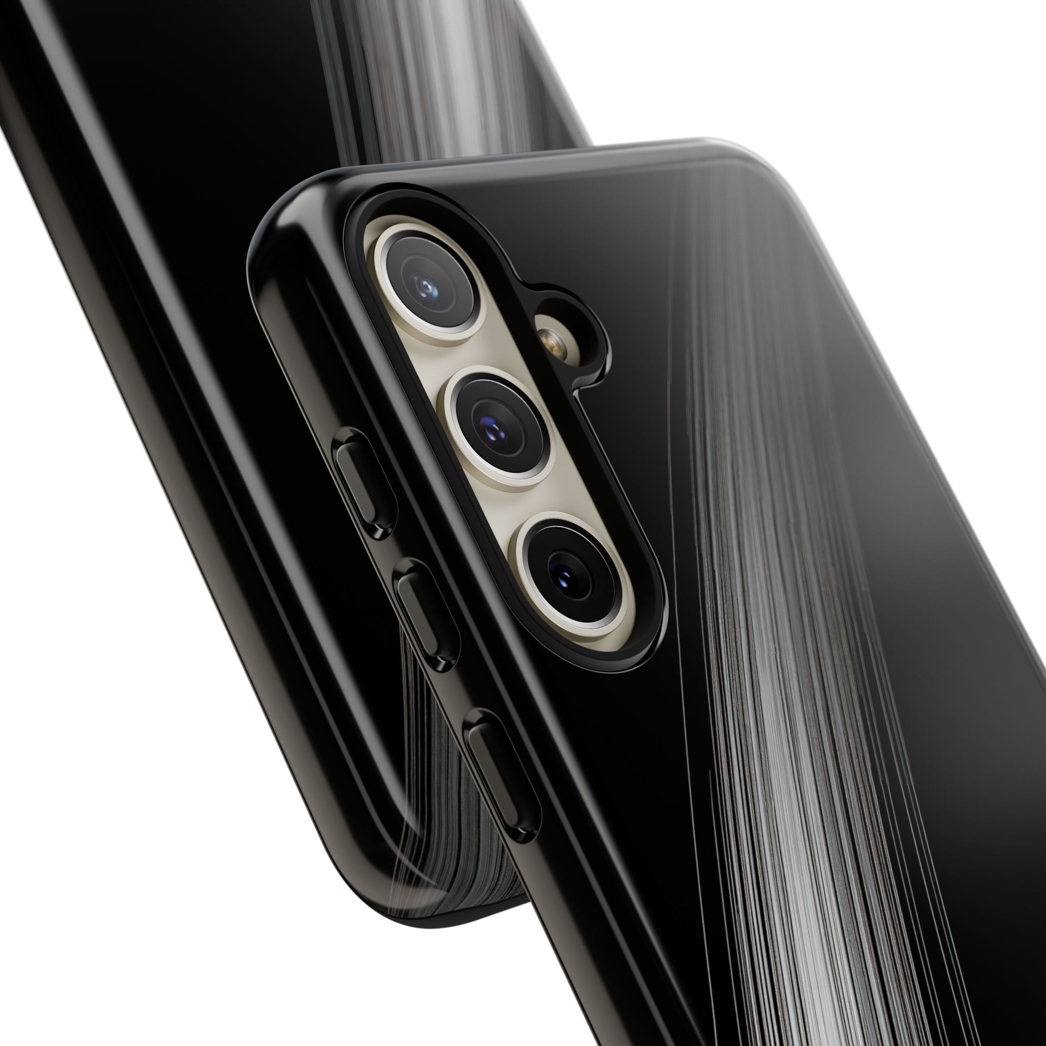 Black Tough Phone Case for Samsung - Linear Velocity Beam