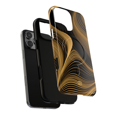 Gold Tough 2.0 Magsafe Phone Case for iPhone - Molten Copper Strands