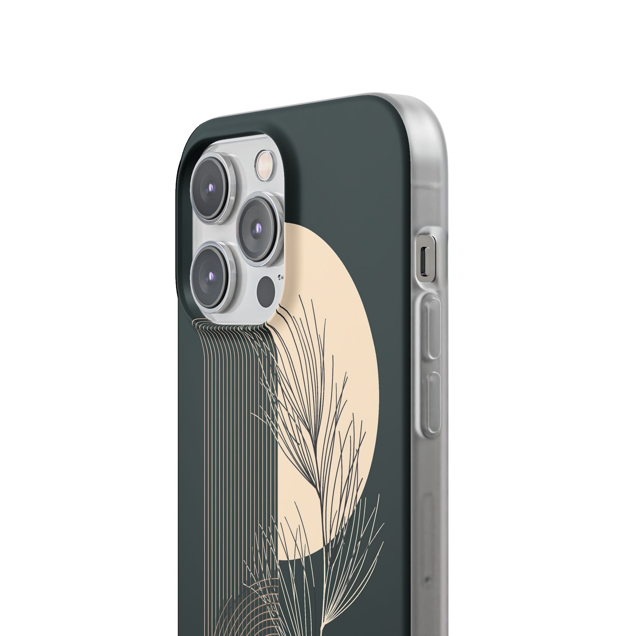 Black Lite Phone Case for iPhone - Obsidian Sand Willow