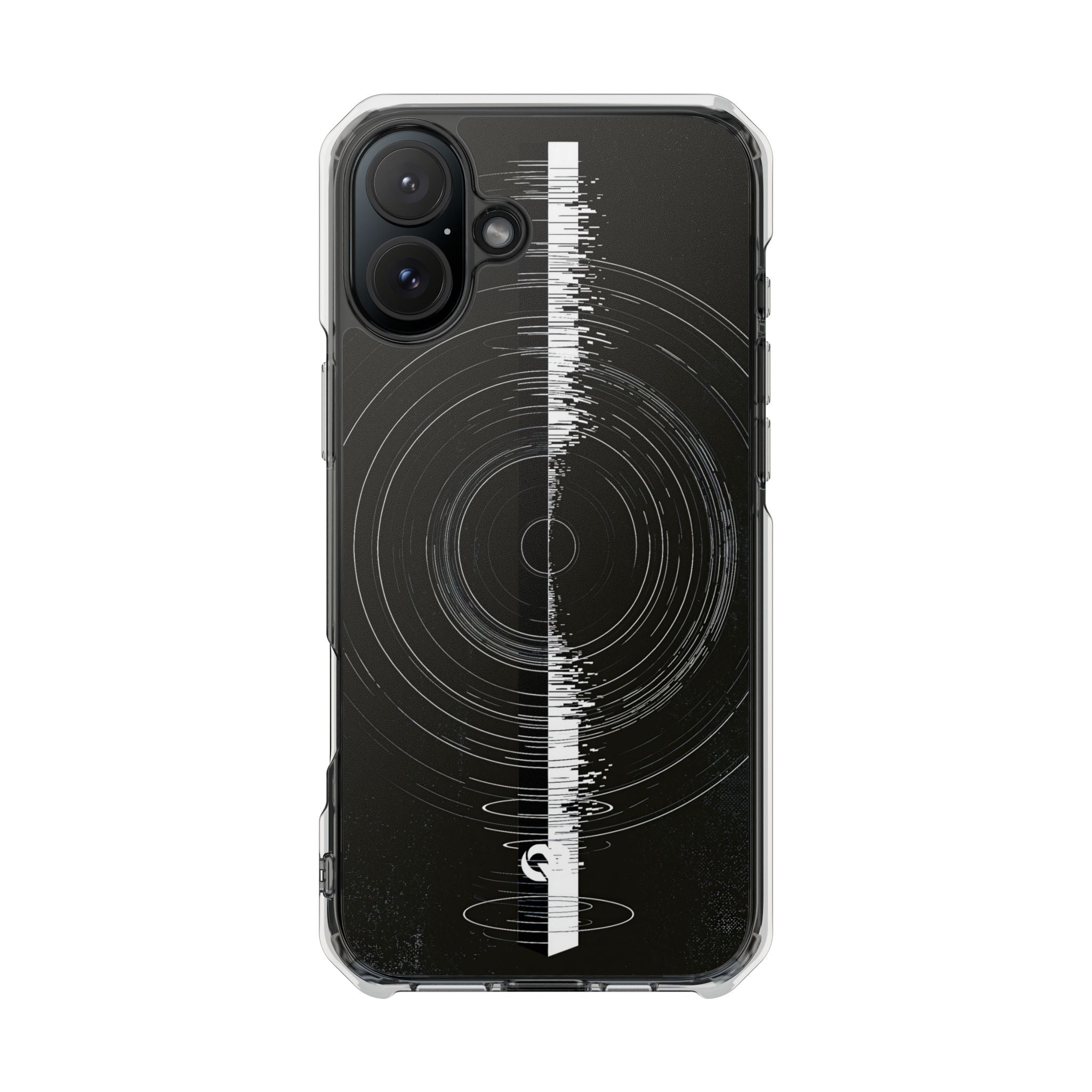 Black Impact MagSafe Phone Case for iPhone - Obsidian Orbital Signal