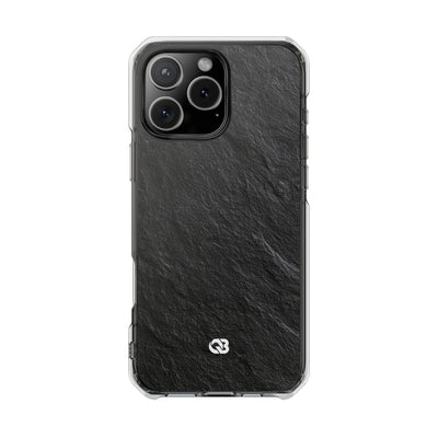Black Impact MagSafe Phone Case for iPhone - Raw Obsidian Slate