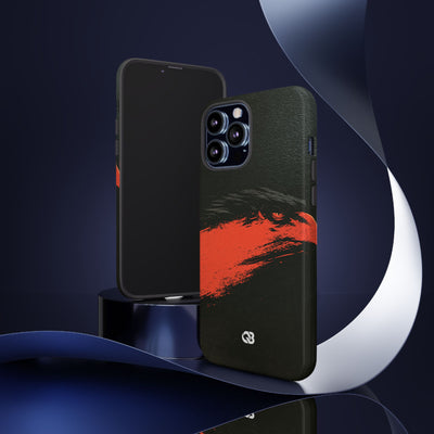 Crimson Raptor Noir · Tough Phone Case for iPhone · Black