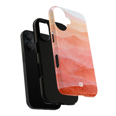Alpenglow Ridge Vista · Tough 2.0 Magnetic Phone Case for iPhone · Orange