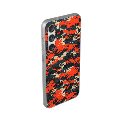 Signal Pixel Camo · Lite Phone Case for Samsung · Orange