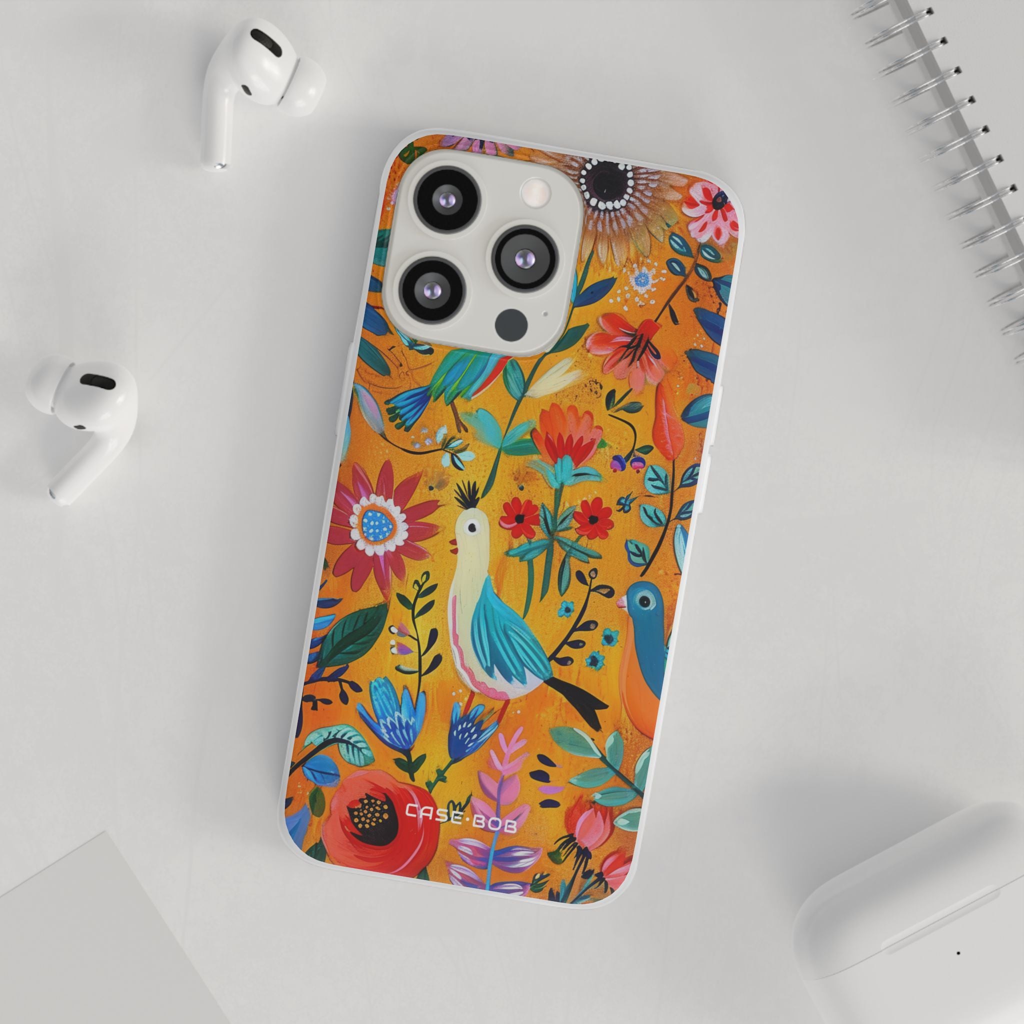Farverige fugle Bloom iPhone 13 Pro - Soft
