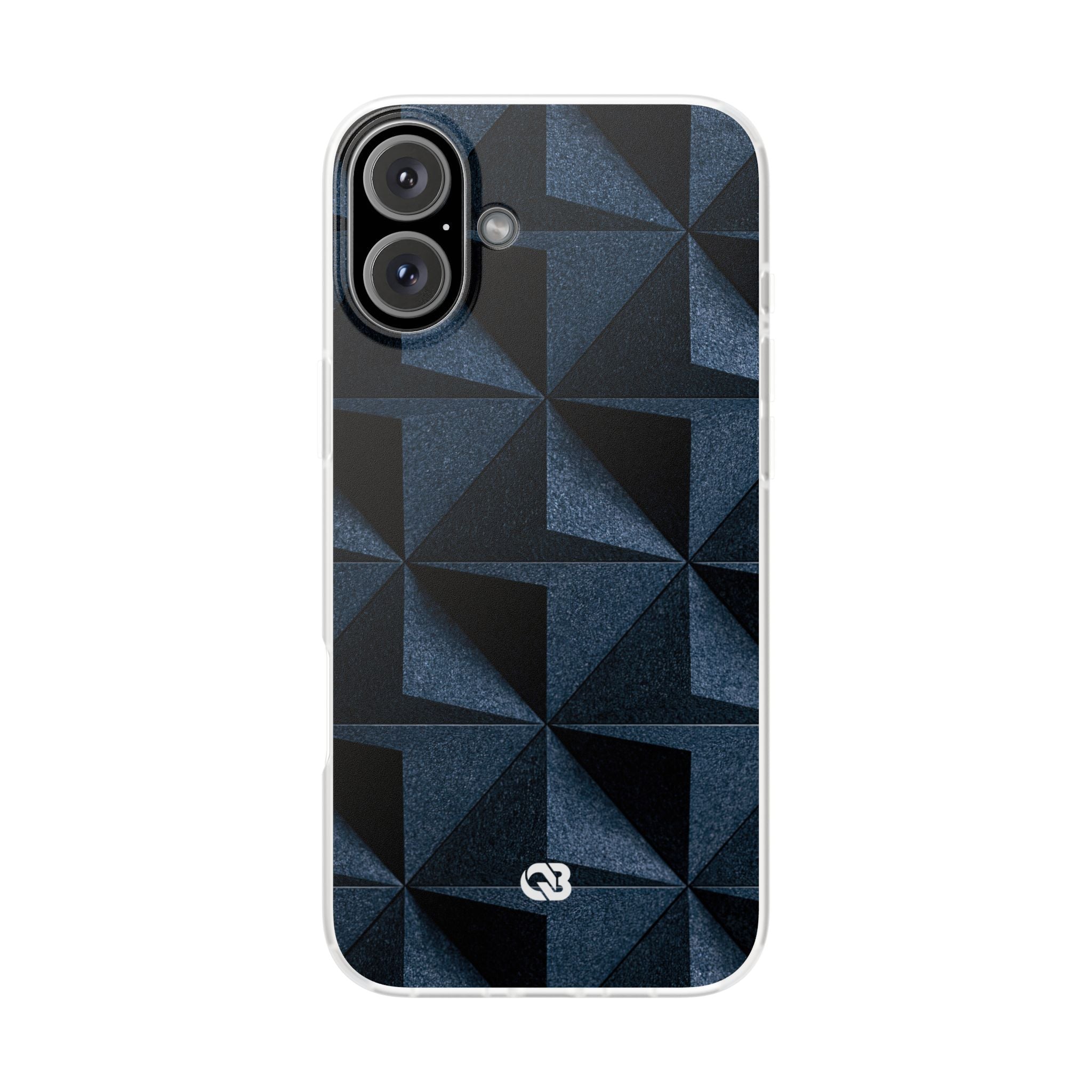 Blue Lite Phone Case for iPhone - Indigo Basalt Facets