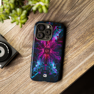 Neural Circuit Core · Tough Phone Case for iPhone · Black
