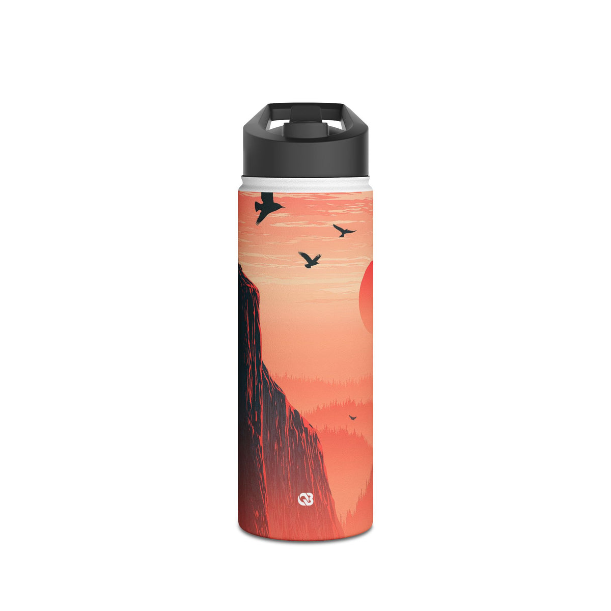 Canyon Dusk · Insulated Water Bottle · Orange