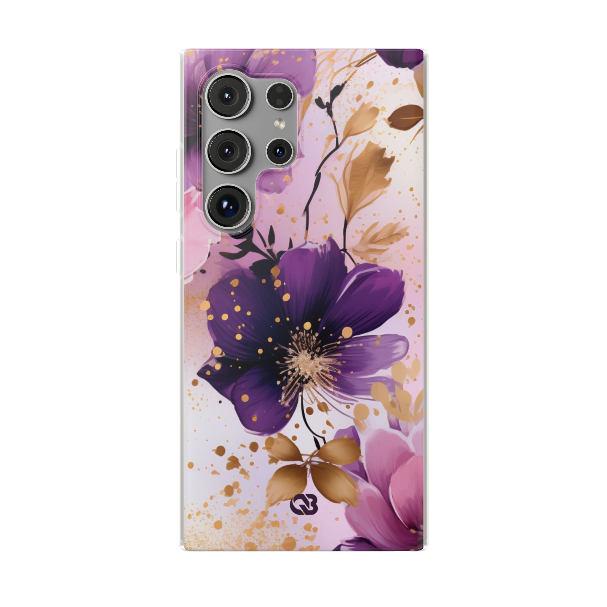Gilded Violet Bloom · Soft Phone Case for Samsung