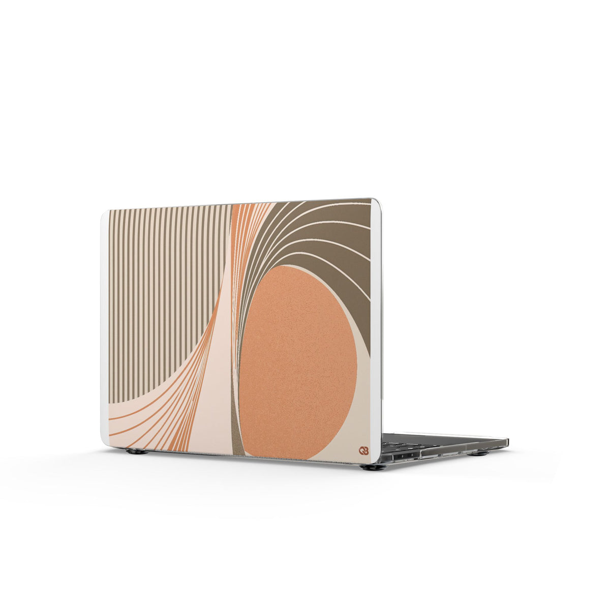 Terracotta Meridian · Clear Hard Case for MacBook · Orange