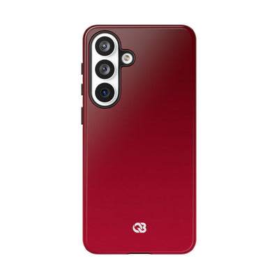 Red Tough Phone Case for Samsung - Crimson Velvet Fade