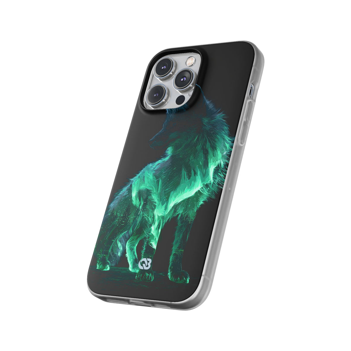 Nordic Aurora Fox · Lite Phone Case for iPhone ·  Teal