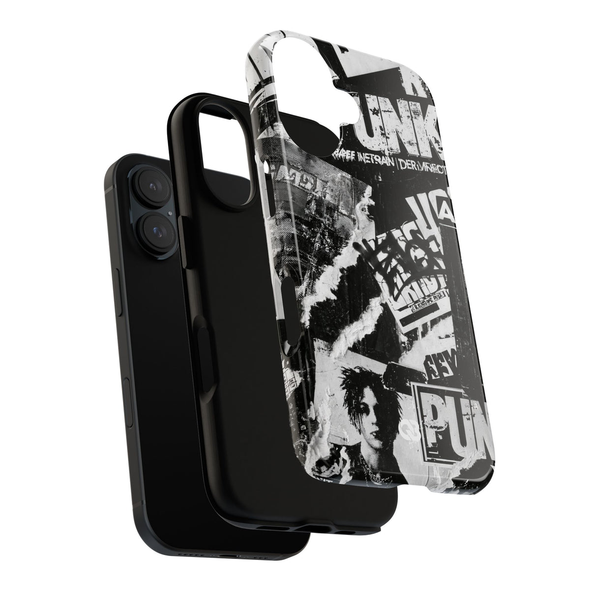 Underground Punk Collage · Tough Phone Case for iPhone · Black