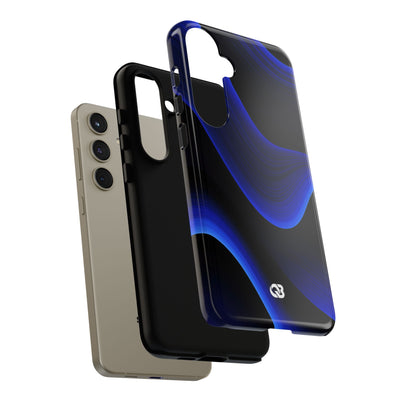 Blue Tough Phone Case for Samsung - Electric Cobalt Flow