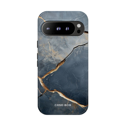 Gezackte Ader Navy Google Pixel 9 Pro Case - Tough