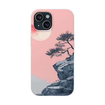 Crimson Moon Tree iPhone 15 Case - Soft