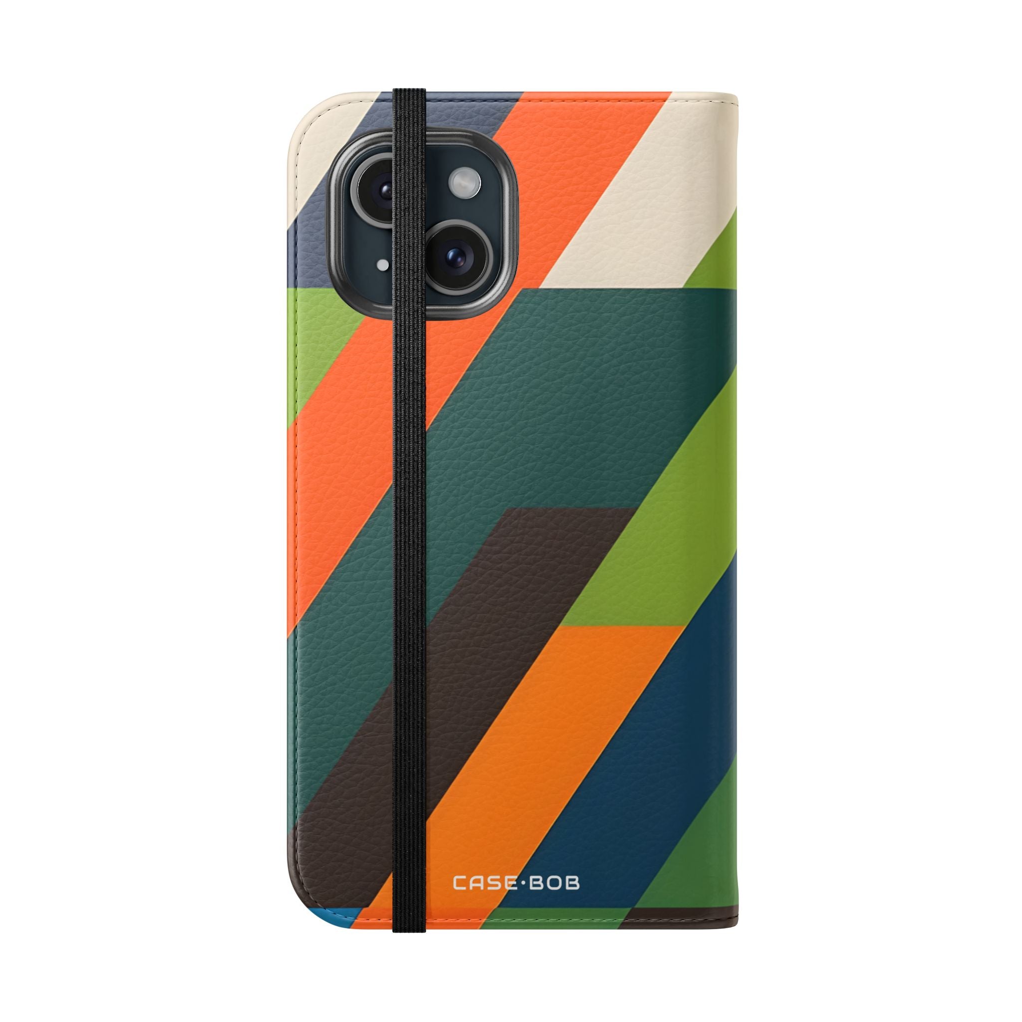 Zigzag Stripes - iPhone 15 Case - Wallet