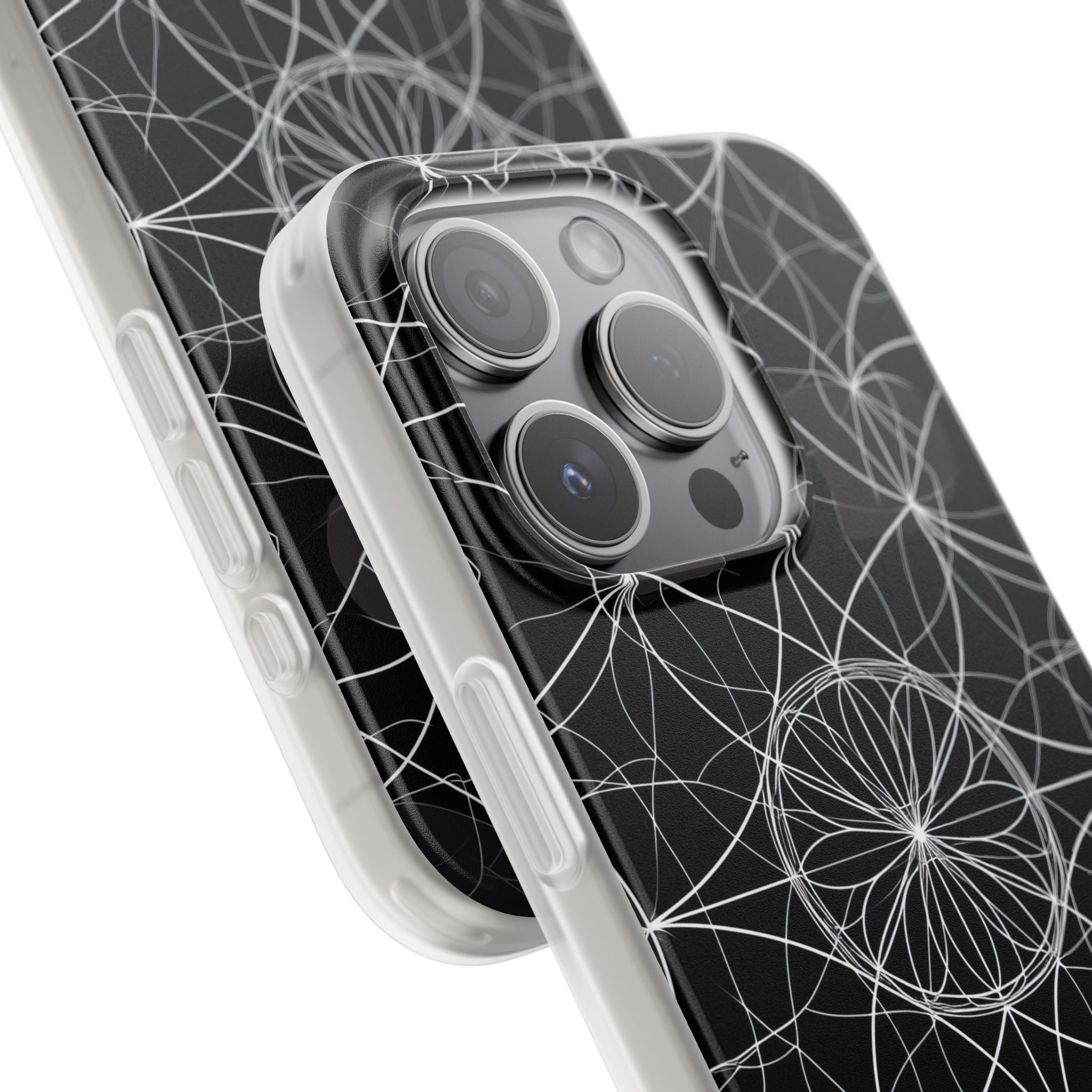 Radiant Petal Orbit iPhone 15 Pro Case - Soft