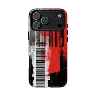 Distorted Barcode · Tough 2.0 Magnetic Phone Case for iPhone · Black