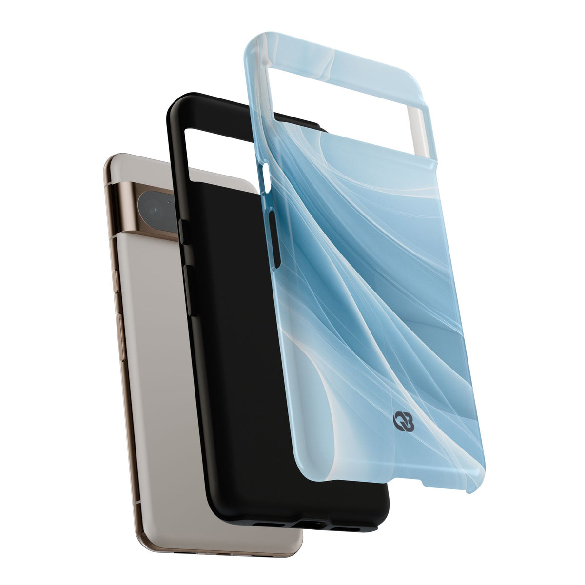 Glacial Ridge Contours · Tough Phone Case for Pixel ·  Blue