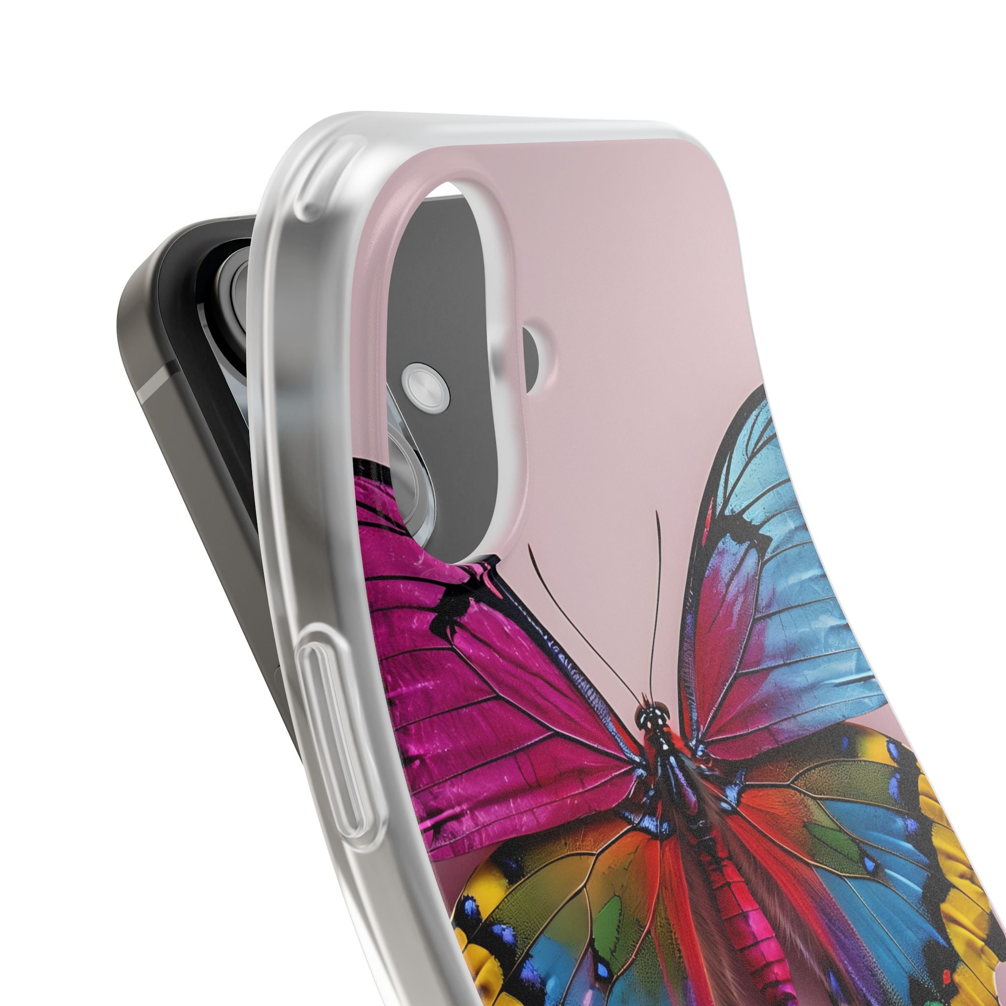 Vivid Butterfly iPhone 16 Case - Soft