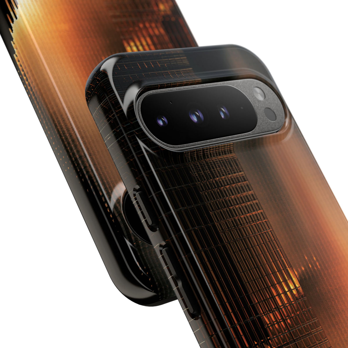 Luminous Grid · Tough Phone Case for Pixel ·  Black
