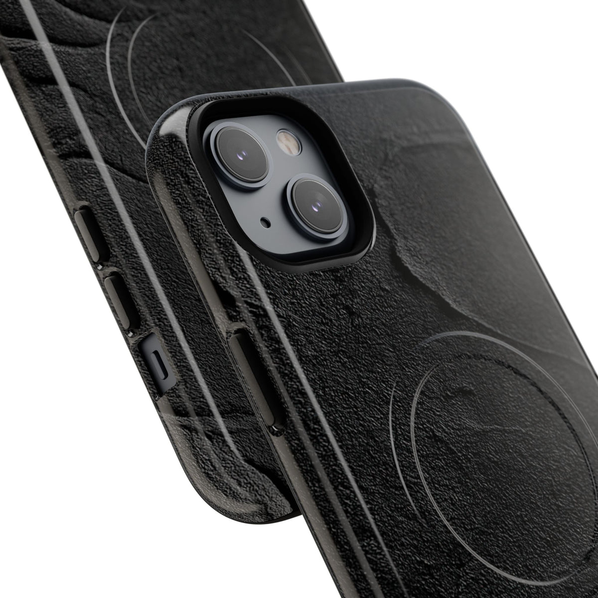 Obsidian Stucco Relief · Tough 2.0 Magnetic Phone Case for iPhone · Black