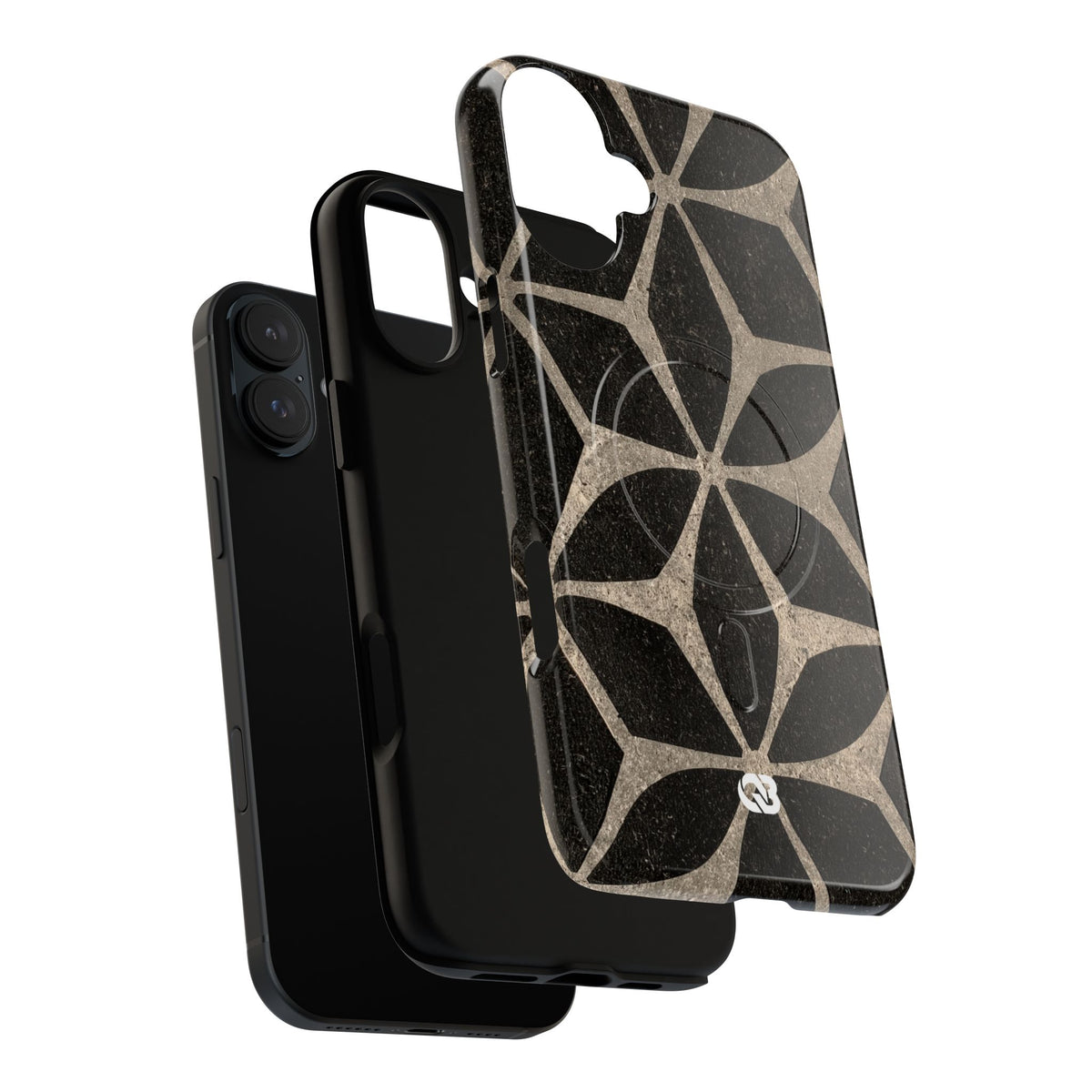 Concrete Mosaic Star · Tough 2.0 Magnetic Phone Case for iPhone · Black