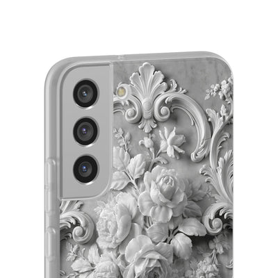 Rococo Marble Rose · Lite Phone Case for Samsung · White