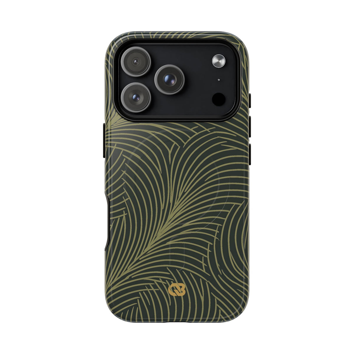Midnight Palm Frond · Tough 2.0 Magnetic Phone Case for iPhone · Green