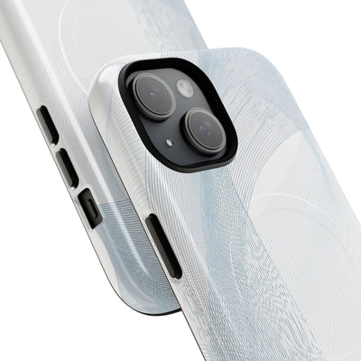 White Tough 2.0 Magsafe Phone Case for iPhone - Arctic Line Current