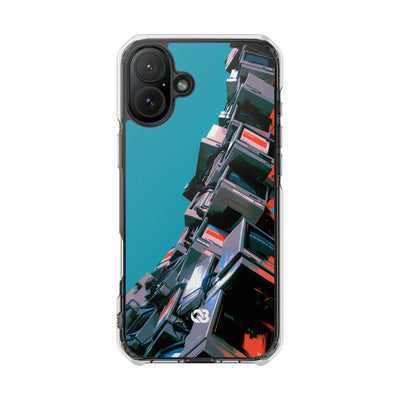 System Error Spire · Clear Impact Magnetic Phone Case for iPhone · Teal