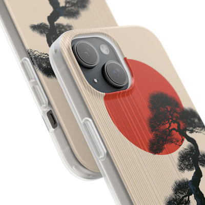 Beige Lite Phone Case for iPhone - Kyoto Crimson Pine