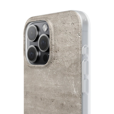 Grey Lite Phone Case for iPhone - Brutalist Stone Grit