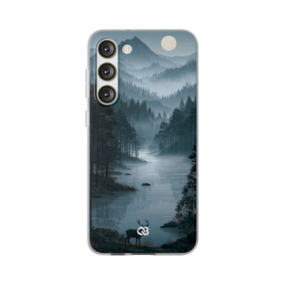 Silent Nordic Fjord · Lite Phone Case for Samsung · Blue