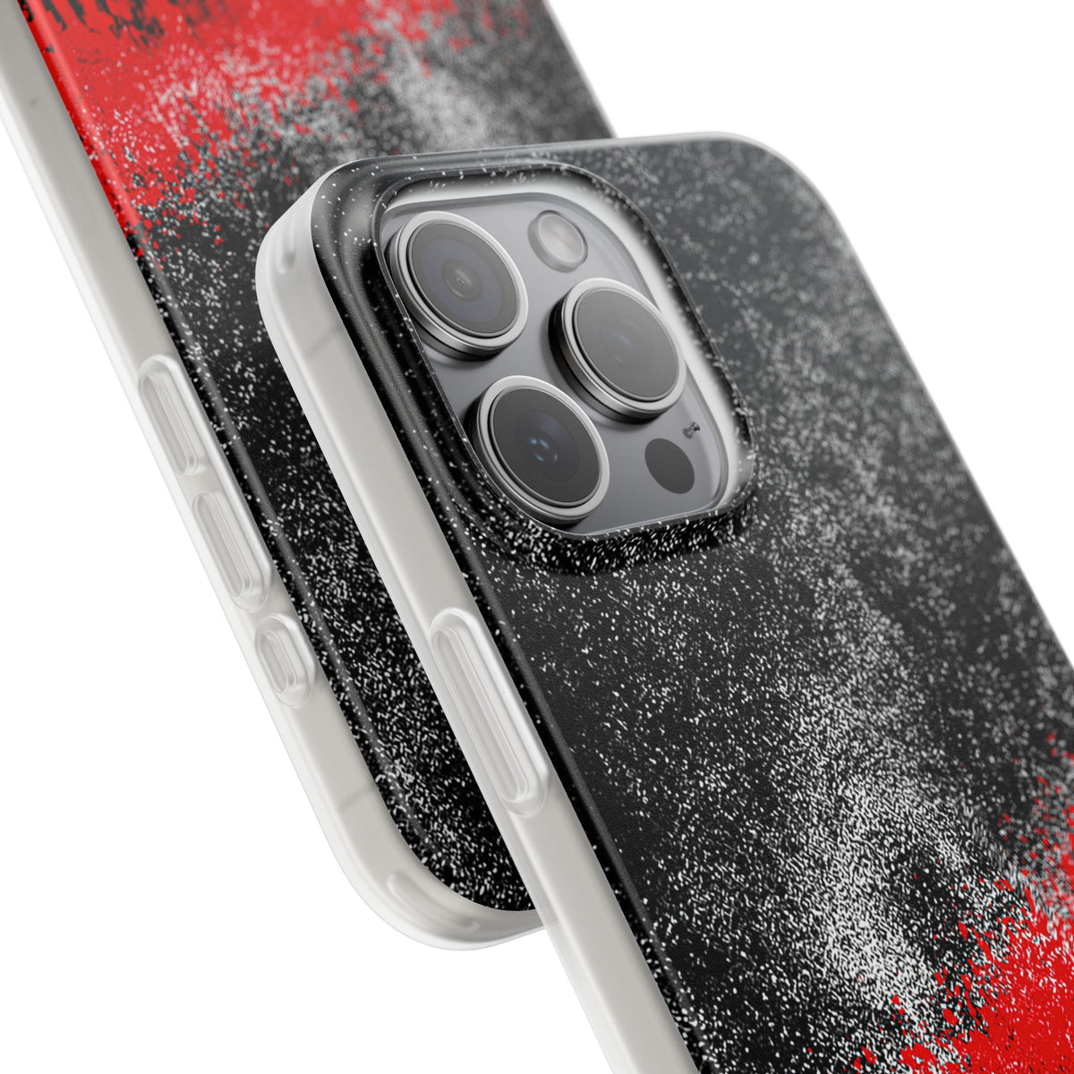 Crimson Noir Drip · Lite Phone Case for iPhone ·  Black