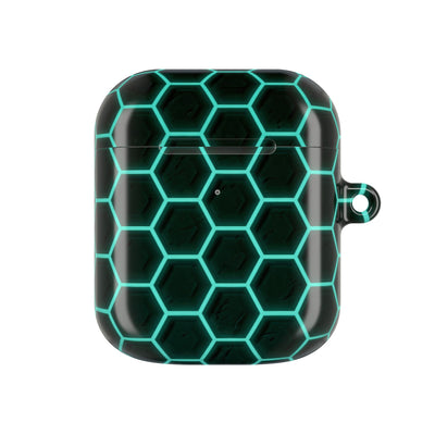 Neon Hex Spectrum · Hard Case for AirPods & AirPods Pro · Teal