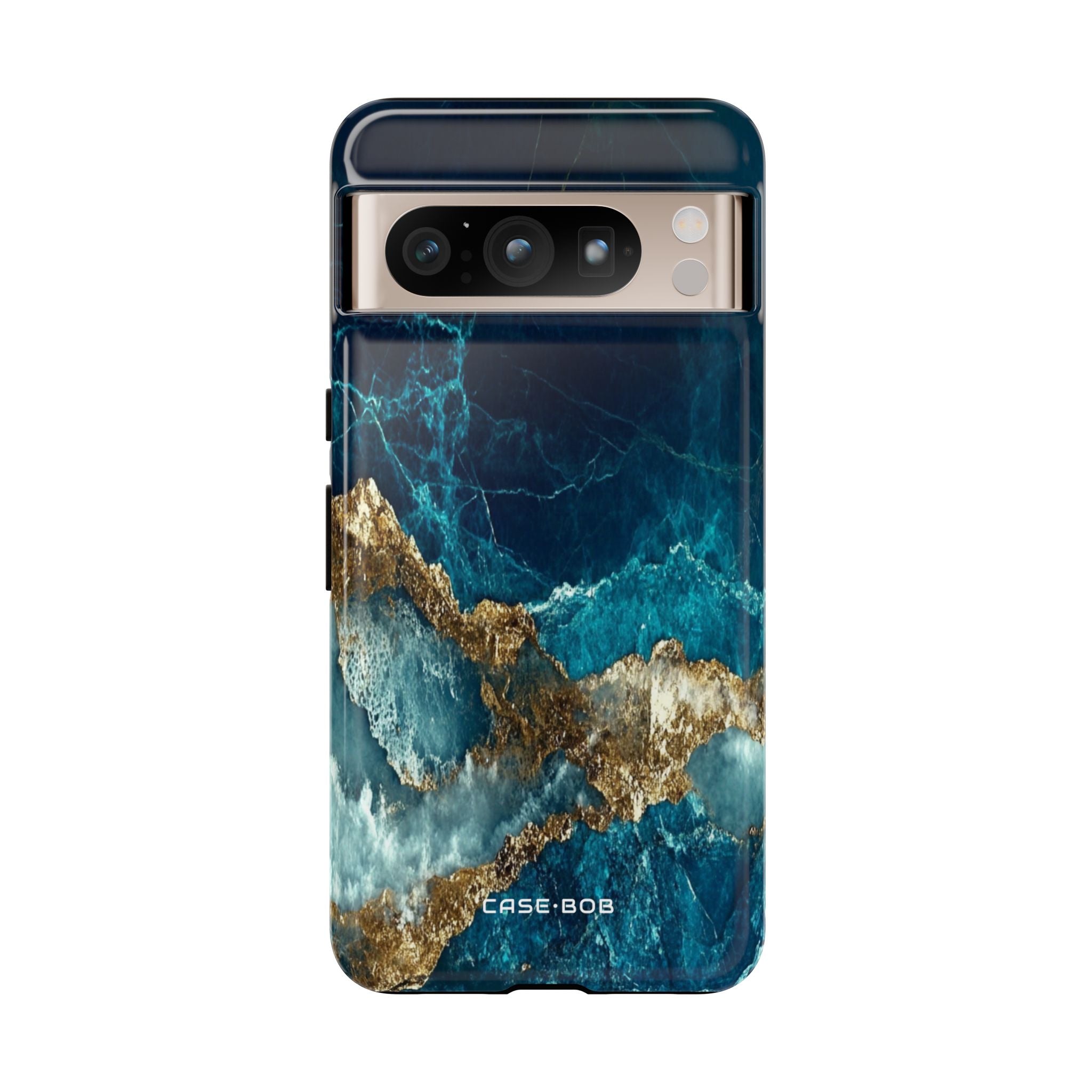 Gezacktes Gold gespalten Google Pixel 8 Pro Case - Tough